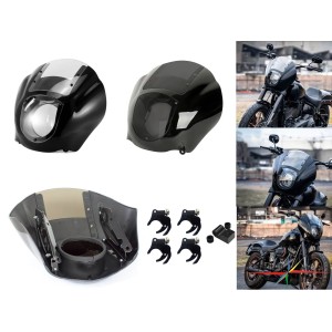 PARE-BRISE CARENAGE CLUB STYLE QUARTER FAIRING HARLEY DAVIDSON FXBB STREET BOB 2018-2026