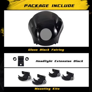 PARABREZZA CUPOLINO CLUB STYLE QUARTER FAIRING HARLEY DAVIDSON FXBB STREET BOB 2018-2026