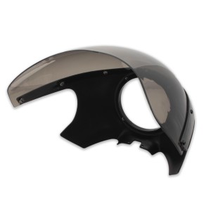 PARABREZZA CUPOLINO VINTAGE 5 3/4" FAIRING NERO UNIVERSALE MOTO