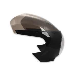 PARABREZZA CUPOLINO VINTAGE 5 3/4" FAIRING NERO UNIVERSALE MOTO