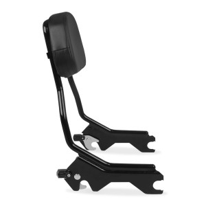 QUICK RELEASE SISSYBAR BACKREST 41 CM GLOSS BLACK HARLEY DAVIDSON SOFTAIL 2018-2026