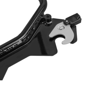 QUICK RELEASE SISSYBAR BACKREST 41 CM GLOSS BLACK HARLEY DAVIDSON SOFTAIL 2018-2026