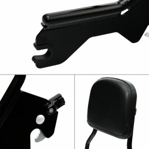 SCHIENALINO SISSYBAR 40 CM NERO LUCIDO SGANCIO RAPIDO HARLEY DAVIDSON SOFTAIL 2018-2026