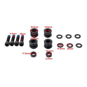 BLACK DOCKING HARDWARE KIT SIDE PLATES SISSYBAR HARLEY DAVIDSON SOFTAIL 2018-2025