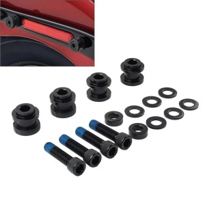 BLACK DOCKING HARDWARE KIT SIDE PLATES SISSYBAR HARLEY DAVIDSON SOFTAIL 2018-2025