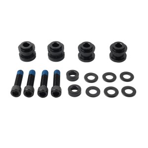 BLACK DOCKING HARDWARE KIT SIDE PLATES SISSYBAR HARLEY DAVIDSON SOFTAIL 2018-2025
