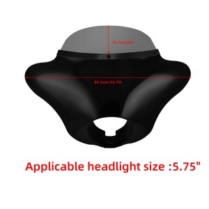 WINDSHIELD BATWING STYLE HARLEY DAVIDSON DYNA FXDB STREET BOB 2006-2017