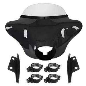 WINDSHIELD BATWING STYLE HARLEY DAVIDSON DYNA FXDB STREET BOB 2006-2017