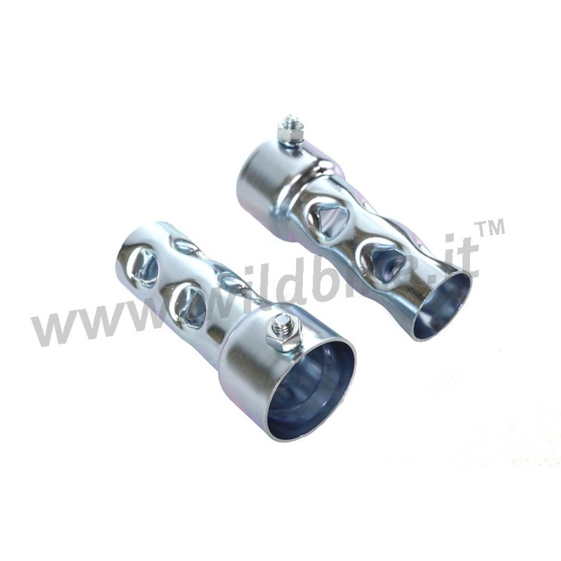 BAFFLES SHORT DB KILLER LOUVERED 1-3/4" (40 X 100 MM) FOR MOTORCYCLE AND HARLEY DAVIDSON