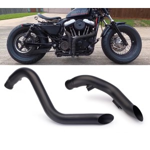 SCARICHI MARMITTE DRAG PIPES CORTI CURVI 1-3/4" HARLEY DAVIDSON XL SPORTSTER 1986-2021