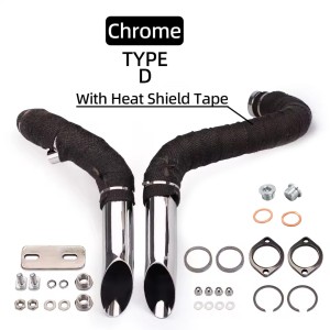 POT D'ÉCHAPPEMENT DRAG PIPES COURT COURVE 1-3/4" HARLEY DAVIDSON XL SPORTSTER 1986-2021