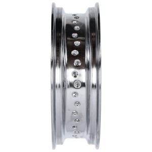 CERCHIO IN ACCIAIO CROMATO 40 RAGGI  4.5 x 16"  MOTO E HARLEY DAVIDSON