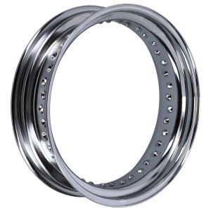 CERCHIO IN ACCIAIO CROMATO 40 RAGGI  4.5 x 16"  MOTO E HARLEY DAVIDSON