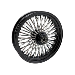 RADIAL 48 BIG SPOKE FRONT WHEEL 3.50 x 16 BLACK/CHROME HARLEY DAVIDSON