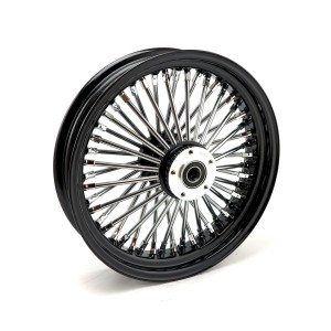 RUOTA ANTERIORE RADIALE 48 BIG SPOKE 3.50 x 16 NERO/CROMO HARLEY DAVIDSON