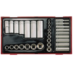 SET OF SOCKETS SHORT AND LONG 32 PCS MAINTENANCE FOR HARLEY DAVIDSON
