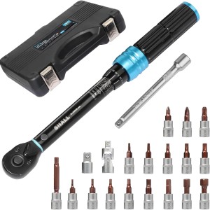 PROFESSIONELLES DREHMOMENTSCHLÜSSEL KIT 1/4" 2-25 NM 21 BIT FÜR MOTORRAD