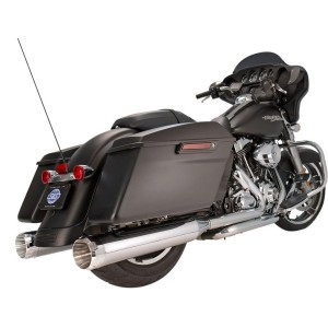 AUSPUFF SCHALLDÄMPFER SLIP-ON 4.5" S&S MK EU ZULASSUNG THRUSTER  CHROM HARLEY DAVIDSON FLH FLT TOURING 2017-2020