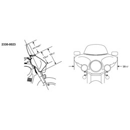 BATWING FAIRING WINDSHIELD KAWASAKI VN 900 CLASSIC 2006-2010