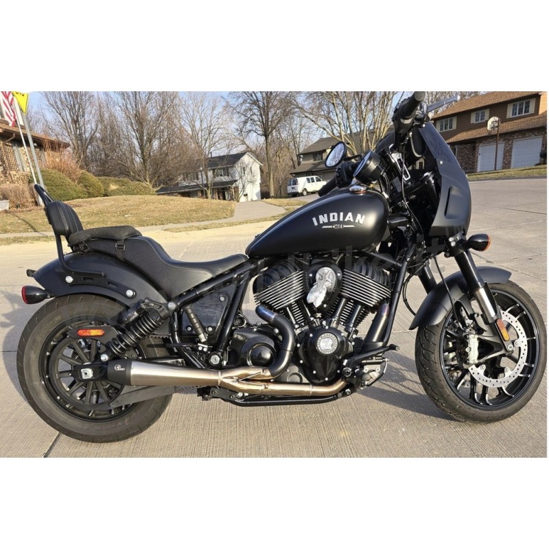 AUSPUFFANLAGEN 2IN1 SILBER TURBO INOX/SCHWARZ INDIAN CHIEF 2022-2026
