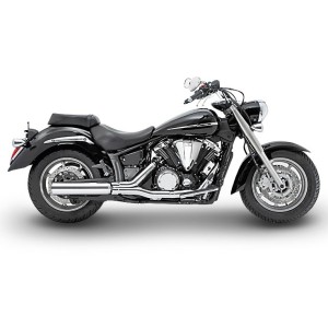 AUSPUFFANLAGEN SLIP-ON MILLER OCEAN LINE K 4" EU-ZULASSUNG YAMAHA XVS 1300 A MIDNIGHT STAR 2007-2015
