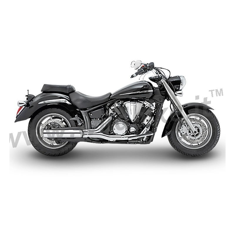 EXHAUST MUFFLER SLIP-ON MILLER OCEAN LINE K 4" EU APPROVED YAMAHA XVS 1300 A MIDNIGHT STAR 2007-2015