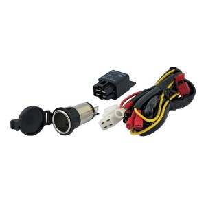 BLACK WATERPROOF CIGARETTE LIGHTER POWER SOCKET FOR HARLEY DAVIDSON AND CUSTOM MOTORCYCLES