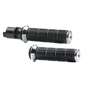 CHROME GRIPS KURYAKYN ENYGMA HARLEY DAVIDSON FLH FLT TOURING 2024-2026