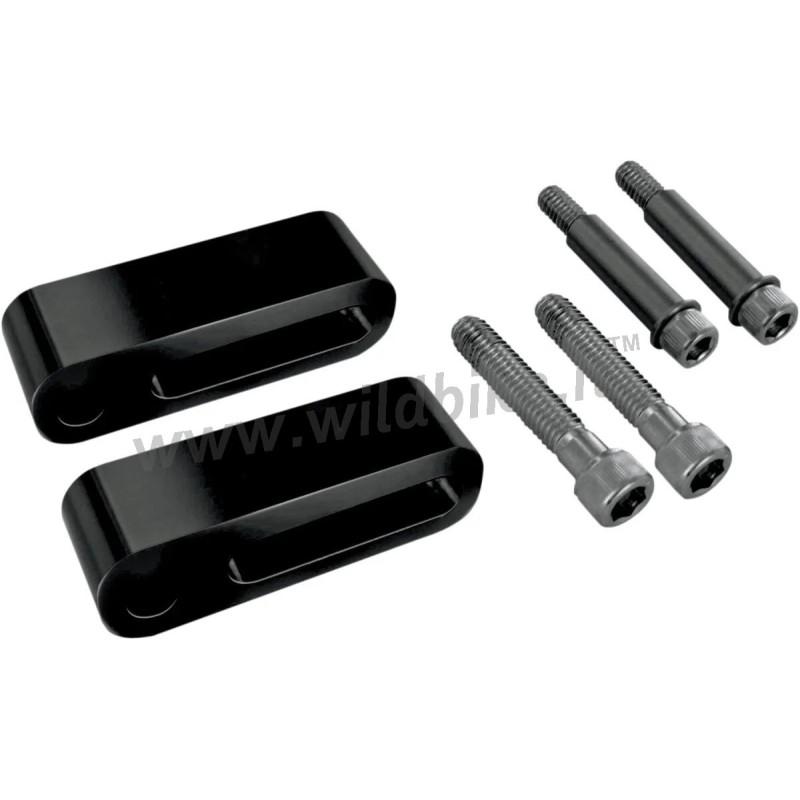 KIT D'EXTENSION DE REPOSE-PIEDS PASSAGER NOIR HARLEY DAVIDSON FLH FLT TOURING 2010-2025