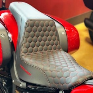 SITZ COMFORT STEP UP HONEYCOMB RED MIT GEL 3.3 GAL HARLEY DAVIDSON XL SPORTSTER 2004-2022