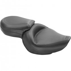 SITZBANK LEDER MUSTANG WIDE TOURING TWO-UP 4.5 GAL HARLEY DAVIDSON XL SPORTSTER 04-20