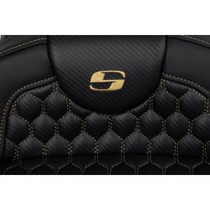 SITZBANK COMFORT MIT GEL ROADSOFA HONEYCOMB™ GOLD HARLEY DAVIDSON FLH FLT TOURING 2008-2025