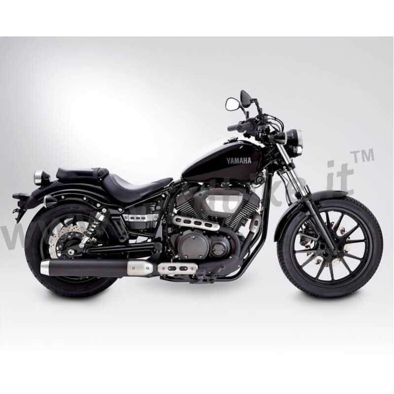 POT D'ÉCHAPPEMENT SLIP-ON MILLER AVENGER L 4" APPROUVÉ UE YAMAHA XV 950 R/BOLT 2014-2016