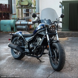 WINDSHIELD SPORTSHIELD EL PASO 17" BLACK SMOKED HONDA CMX 300/500 REBEL 2017-2019