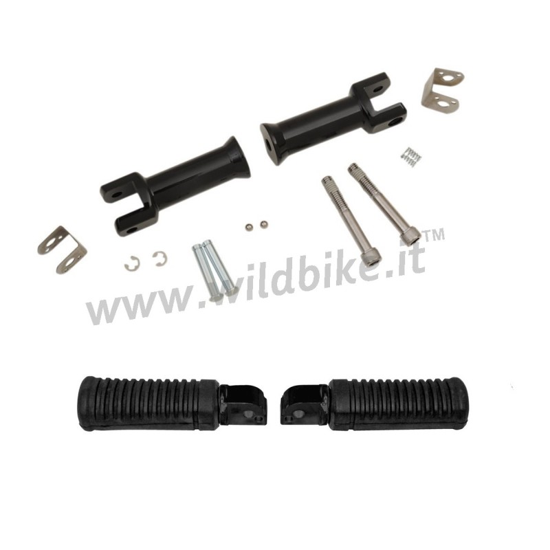 PASSENGER FOOTREST KIT OEM STYLE BLACK HARLEY DAVIDSON SOFTAIL 2018-2024