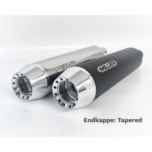 AUSPUFF SCHALLDÄMPFER MILLER HUNTER SLIP-ON EU-ZUGELASSEN HARLEY DAVIDSON FLS SOFTAIL SLIM 2012-2017