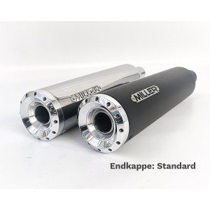 AUSPUFF SCHALLDÄMPFER MILLER HUNTER SLIP-ON EU-ZUGELASSEN HARLEY DAVIDSON FLSTSB SOFTAIL CROSS BONES 2008-2016