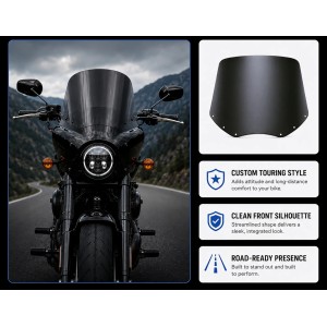 OBERE WINDSCHUTZSCHEIBE FÜR CLUB WARRIOR 11" HARLEY DAVIDSON
