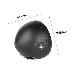 COQUILLAGE NOIR DE PHARES 5-3/4 "145 MM SUPPORT LATERAL POUR MOTO