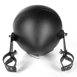 BLACK HEADLIGHT BODY SHELL 5-3/4" 145 MM SIDE MOUNT FOR MOTORCYCLE