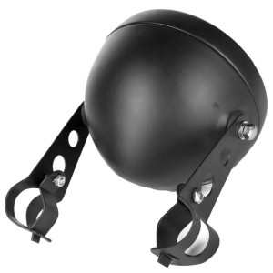 BLACK HEADLIGHT BODY SHELL 5-3/4" 145 MM SIDE MOUNT FOR MOTORCYCLE