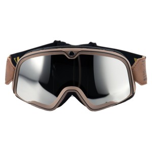 LUNETTES VINTAGE ROADSTER CAFE RACER BRUN POUR MOTO