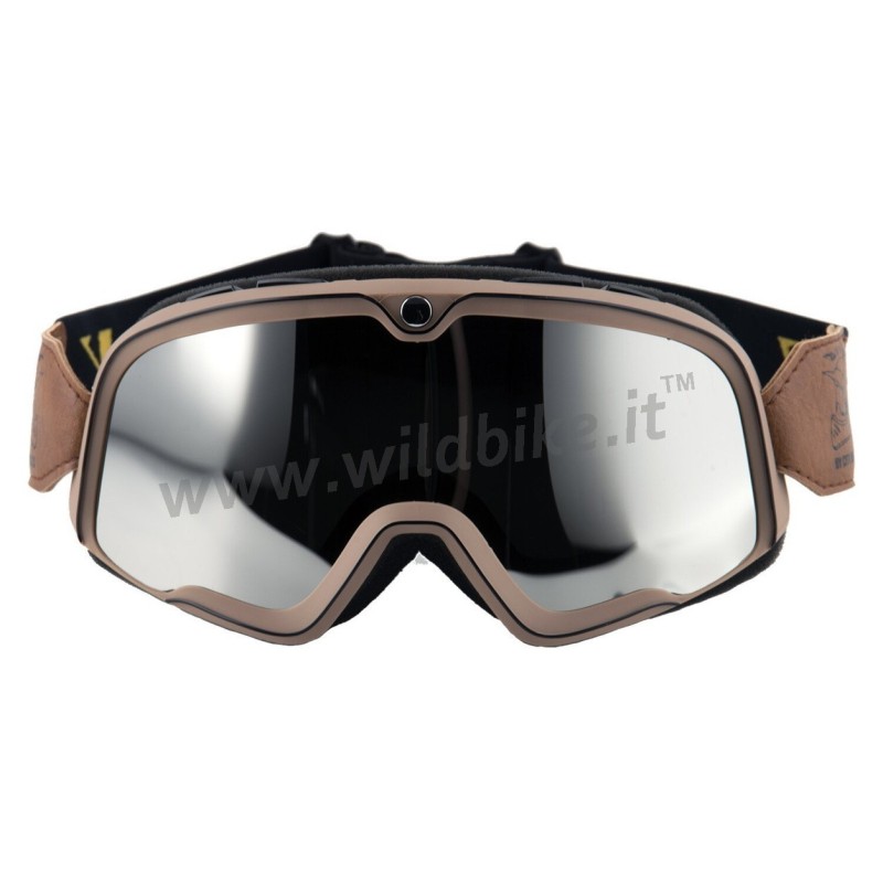 LUNETTES VINTAGE ROADSTER CAFE RACER BRUN POUR MOTO