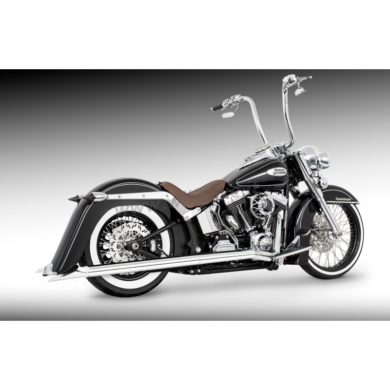 AUSPUFFANLAGEN KLASSISCHE 2,5" TRUE-DUALS 36" CREEPER HARLEY DAVIDSON FXST FLST SOFTAIL 07-17