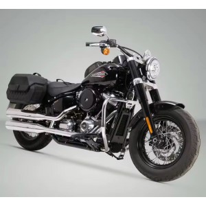 SET SACOCHE LATERALE LEGEND GEAR HARLEY DAVIDSON FLFB SOFTAIL FAT BOY 2018-2026
