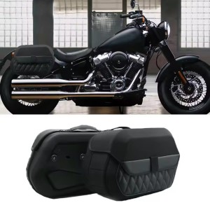 SATTELTASCHEN LEGEND LH SCHWARZ HARLEY DAVIDSON FLFB SOFTAIL FAT BOY 2018-2026