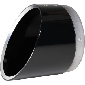 FONDELLO FINALE END CAP SLASH CUT 4.5" NERO PER SCARICO MARMITTA KHROME WERKS
