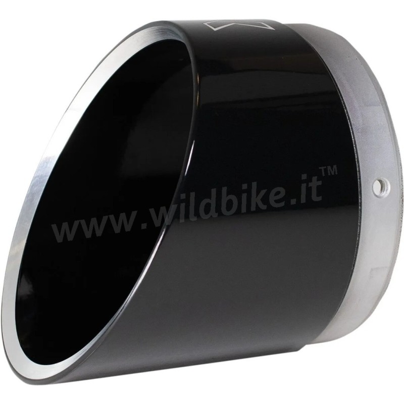 EMBOUT BILLETTE SLASH CUT 4.5" NOIR POUR POT D'ÉCHAPPEMENT KHROME WERKS
