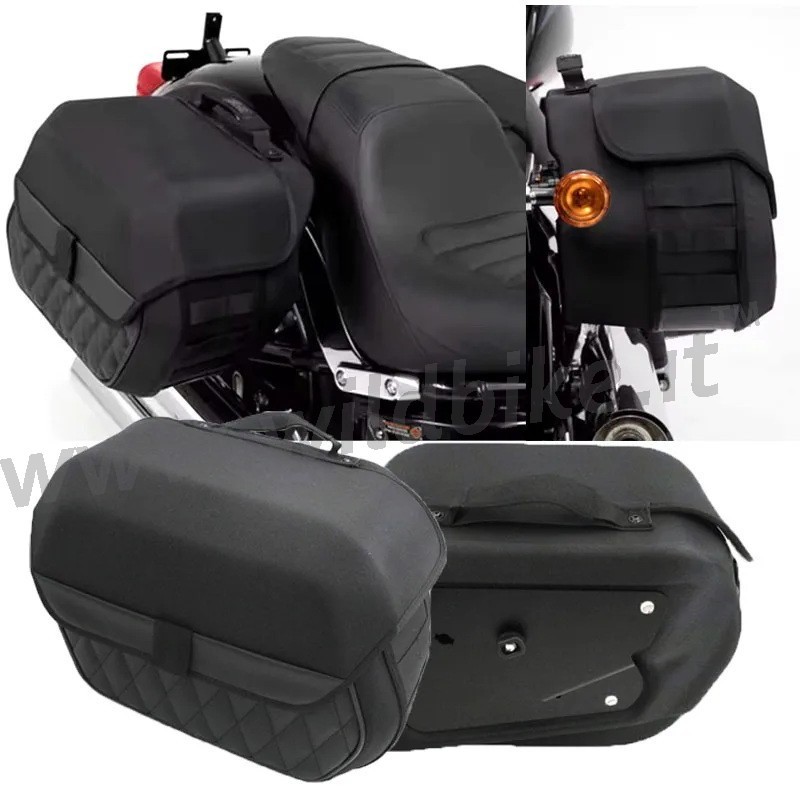 SET SACOCHES LATERALE LEGEND LH HARLEY DAVIDSON FXBB SOFTAIL STREET BOB 2018-2024