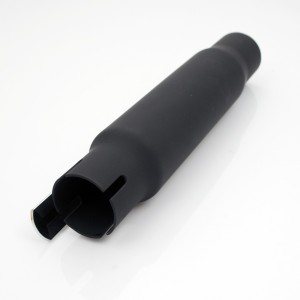 POT D'ÉCHAPPEMENT UNIVERSEL SILENCIEUX COURT 30 CM NOIR MOTO